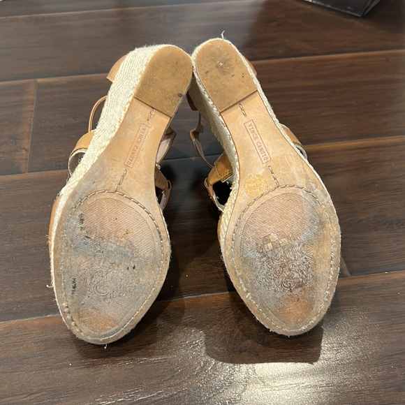 Vince Camuto TORTA Leather Wedge Sandals Size 6.5 - Picture 7 of 9